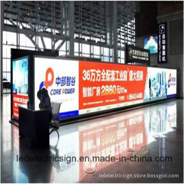 Train Station Advertising Display with Pedestal Free Standing Super Large LED Light Box
